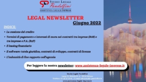 LEGAL NEWSLETTER ALI GIUGNO 2022